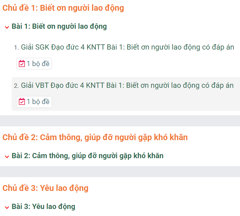 Học online Đạo đức lớp 4 Kết nối tri thức (hiệu quả nhất)