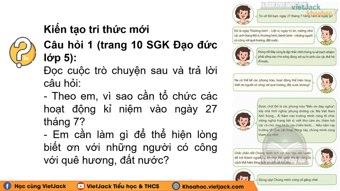 Học online Đạo đức lớp 5 Chân trời sáng tạo (hiệu quả nhất)