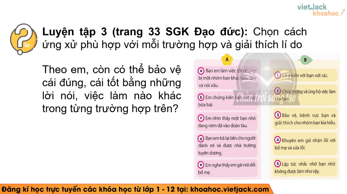 Học online Đạo đức lớp 5 Chân trời sáng tạo (hiệu quả nhất)