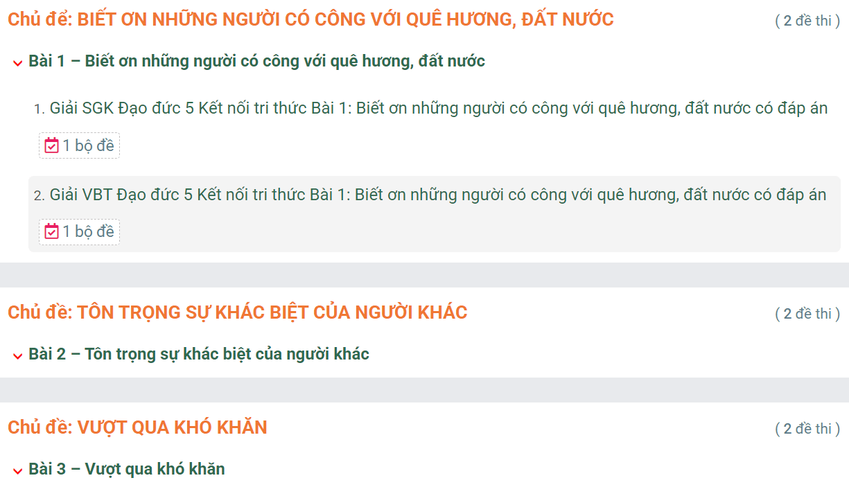 Học online Đạo đức lớp 5 Kết nối tri thức (hiệu quả nhất)