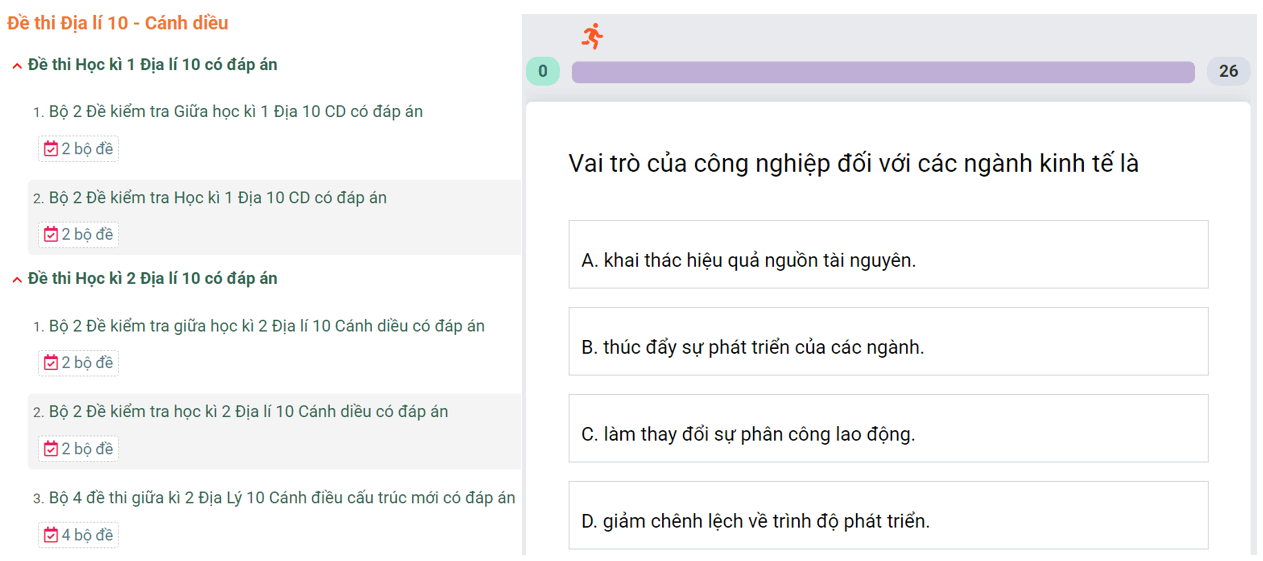 Học online Địa Lí 10 Cánh diều (hiệu quả nhất)