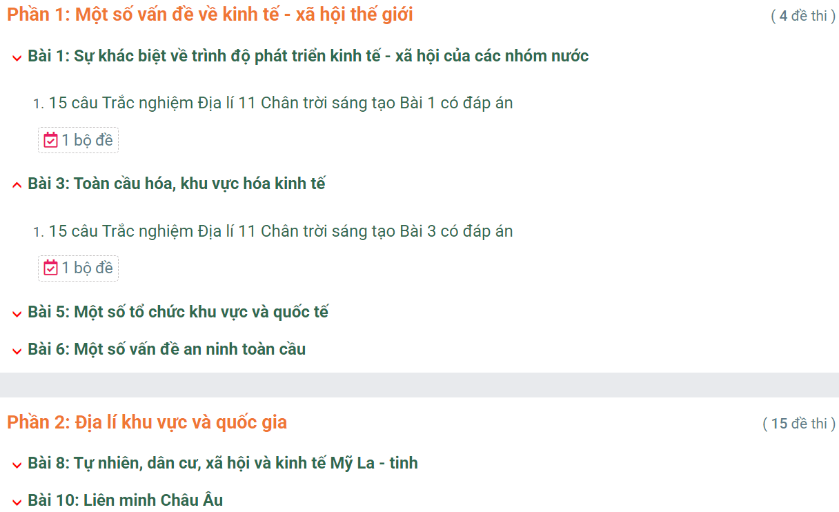 Học online Địa Lí 11 Chân trời sáng tạo (hiệu quả nhất)
