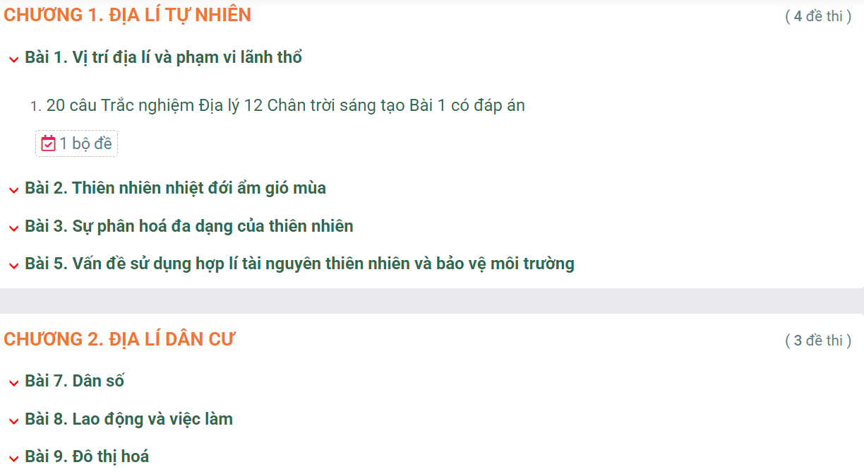 Học online Địa Lí 12 Chân trời sáng tạo (hiệu quả nhất)