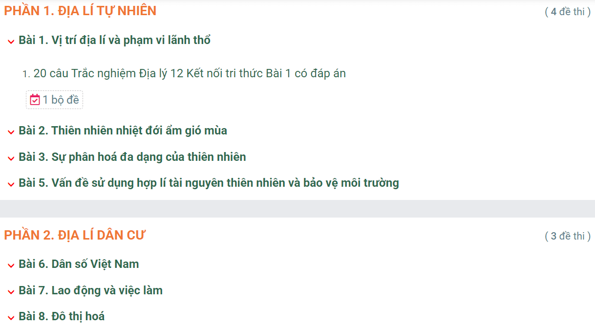 Học online Địa Lí 12 Kết nối tri thức (hiệu quả nhất)