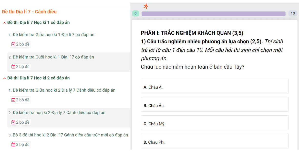 Học online Địa Lí 7 Cánh diều (hiệu quả nhất)