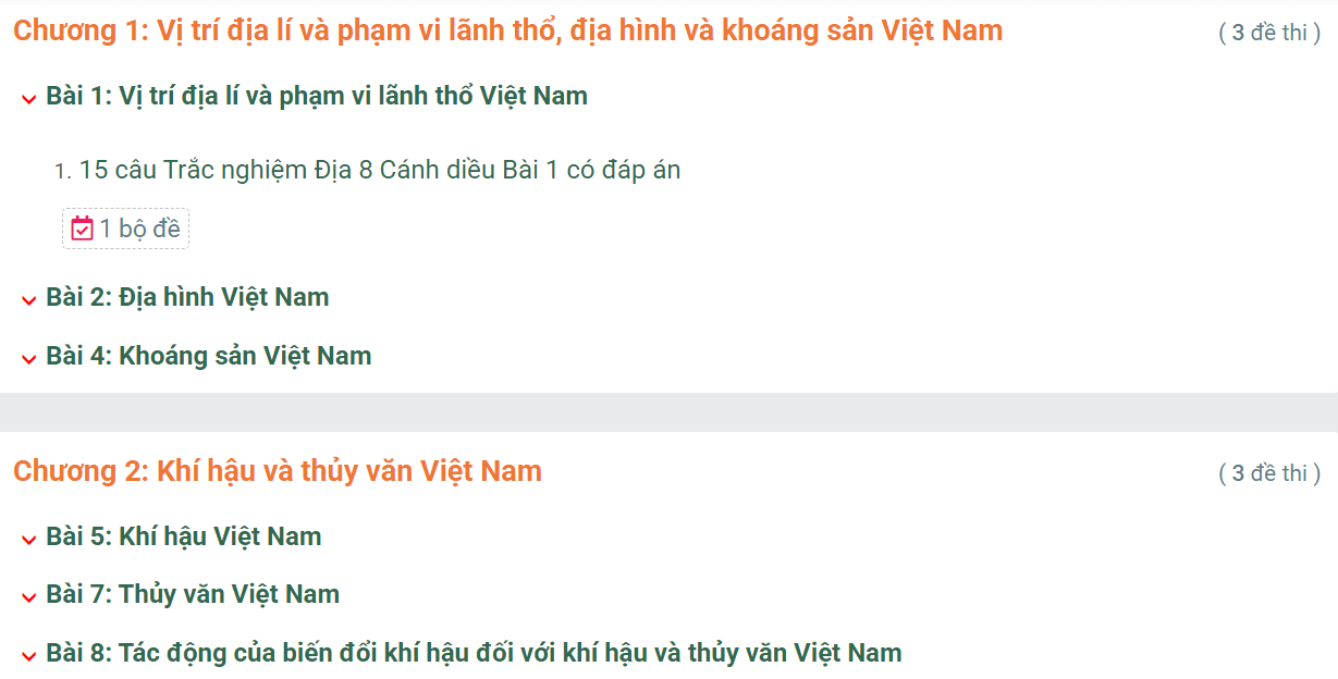 Học online Địa Lí 8 Cánh diều (hiệu quả nhất)