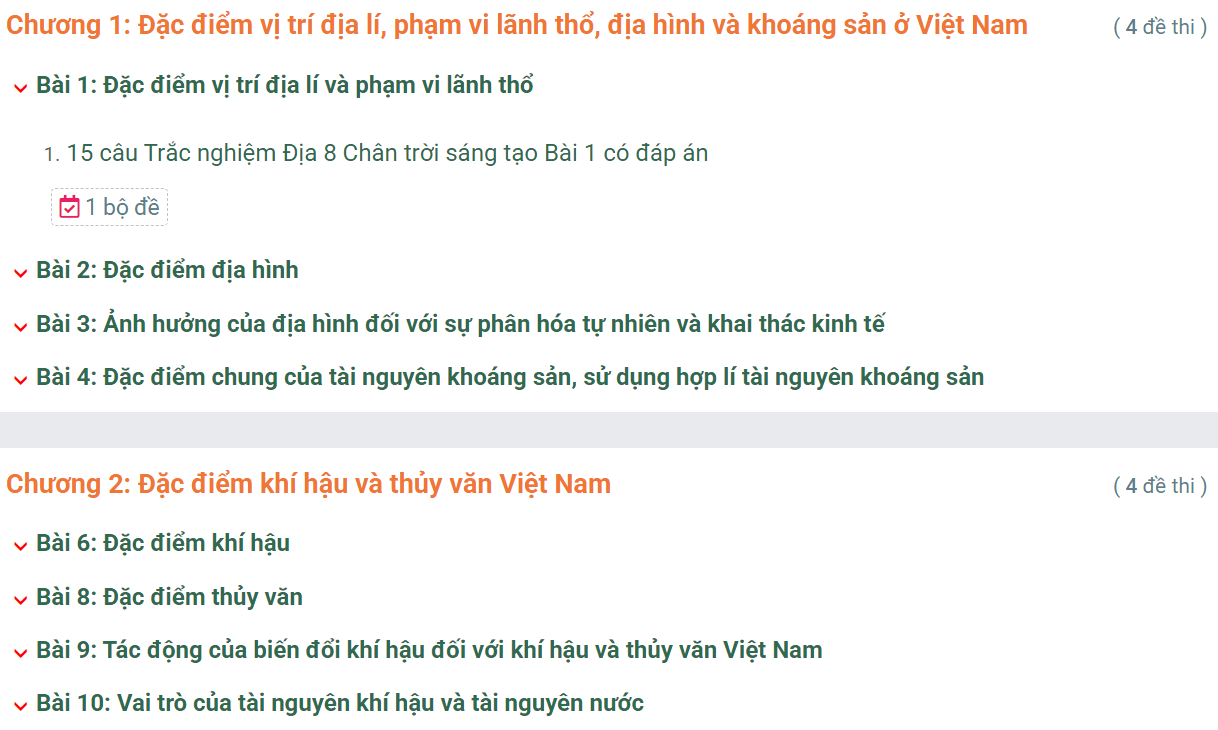 Học online Địa Lí 8 Chân trời sáng tạo (hiệu quả nhất)