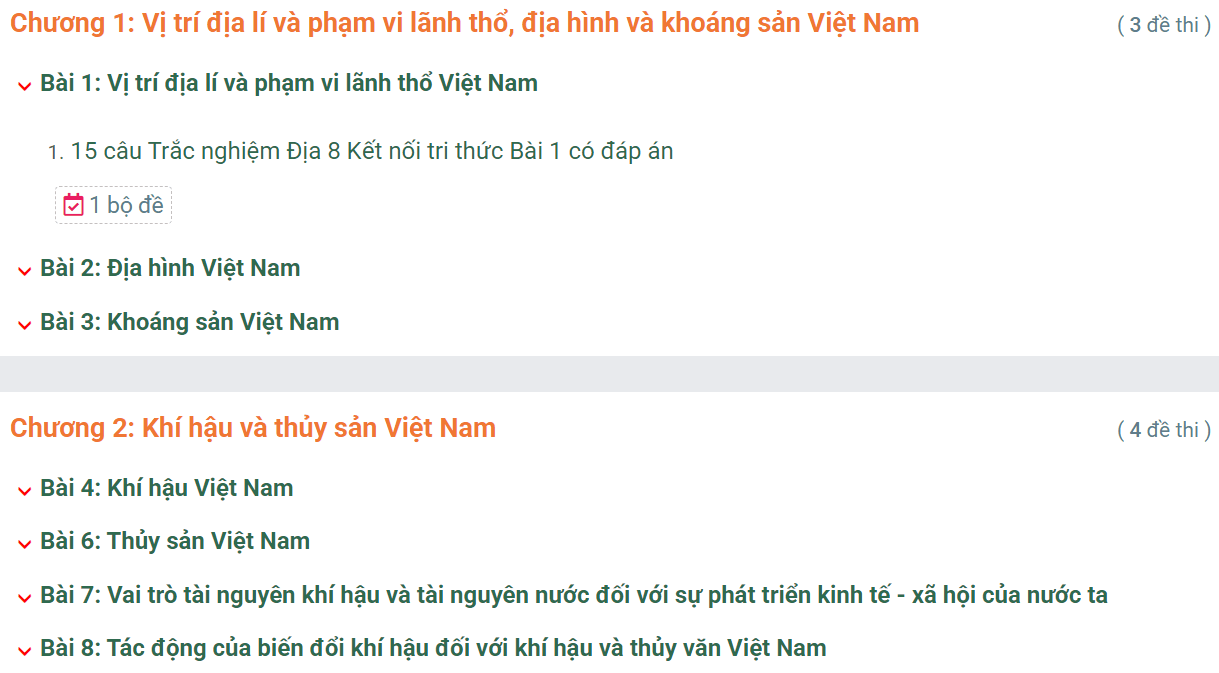 Học online Địa Lí 8 Kết nối tri thức (hiệu quả nhất)