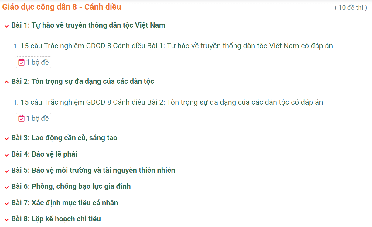 Học online GDCD 8 Cánh diều (hiệu quả nhất)