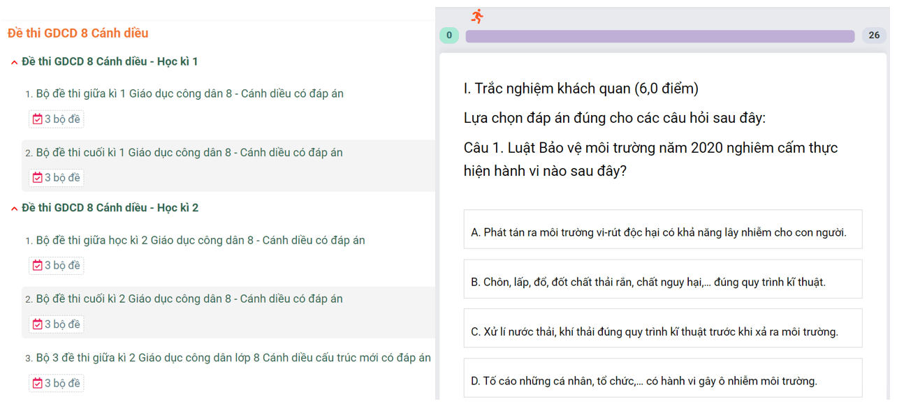 Học online GDCD 8 Cánh diều (hiệu quả nhất)