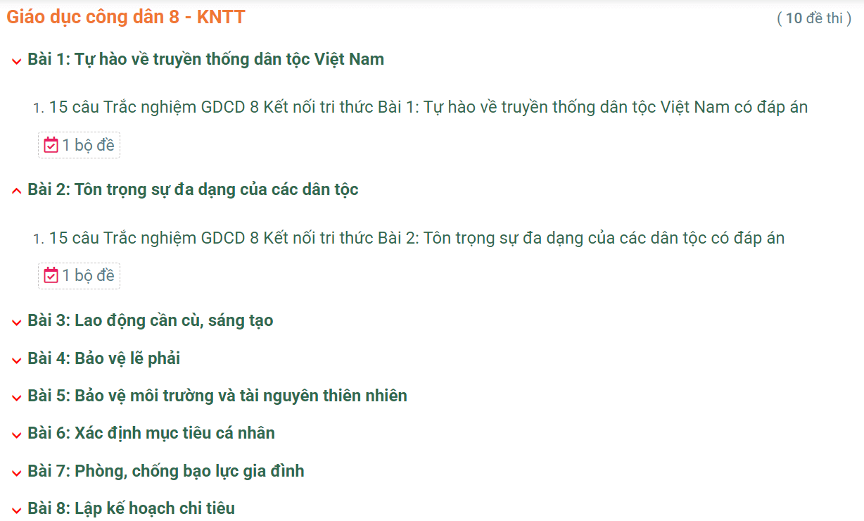 Học online GDCD 8 Kết nối tri thức (hiệu quả nhất)