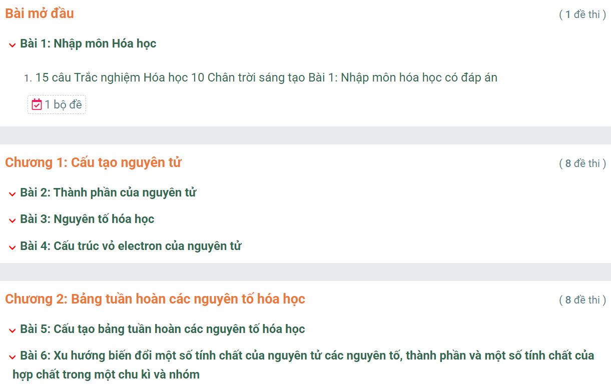 Học online Hóa học 10 Chân trời sáng tạo (hiệu quả nhất)
