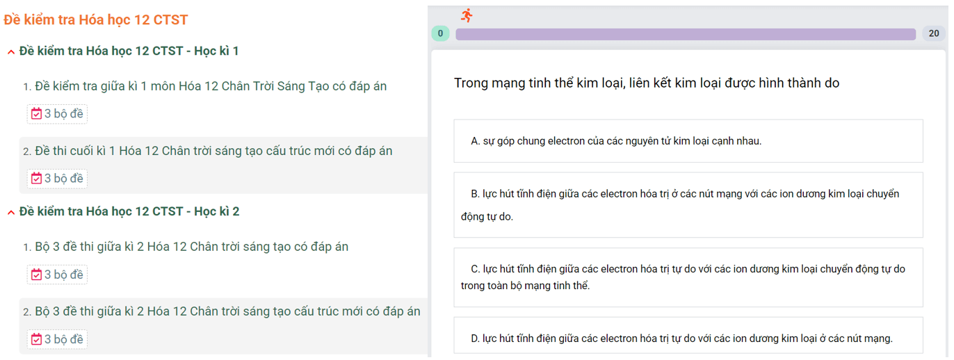 Học online Hóa học 12 Chân trời sáng tạo (hiệu quả nhất)