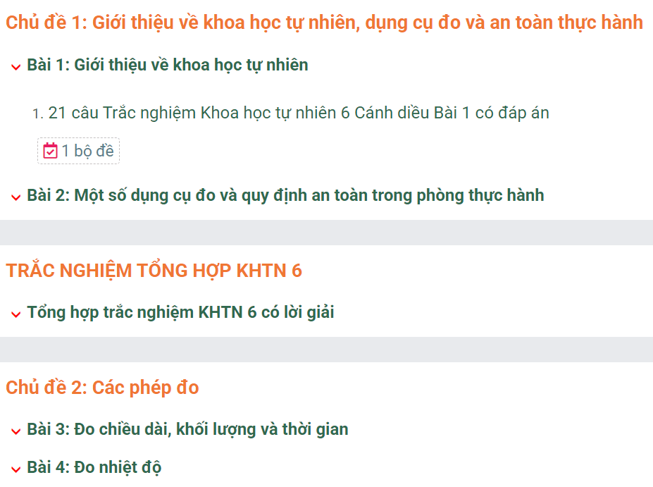 Học online Khoa học tự nhiên 6 Cánh diều (hiệu quả nhất)