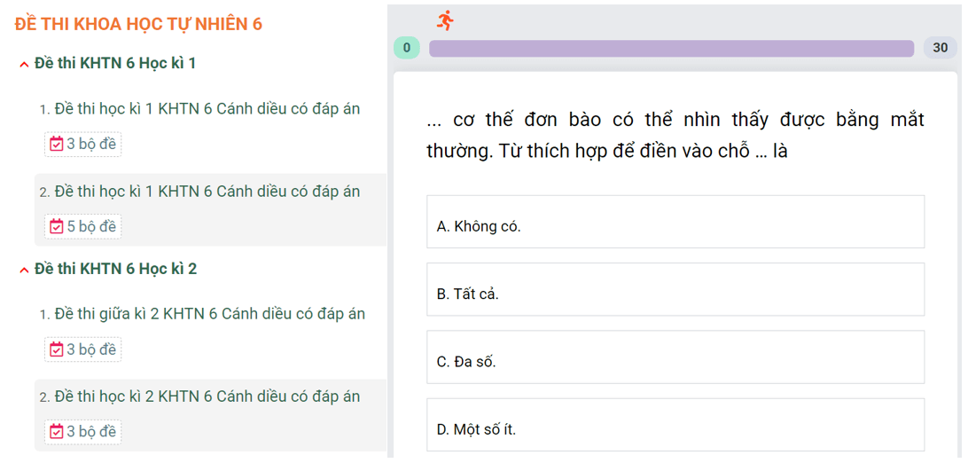 Học online Khoa học tự nhiên 6 Cánh diều (hiệu quả nhất)
