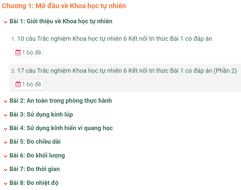 Học online Khoa học tự nhiên 6 Kết nối tri thức (hiệu quả nhất)