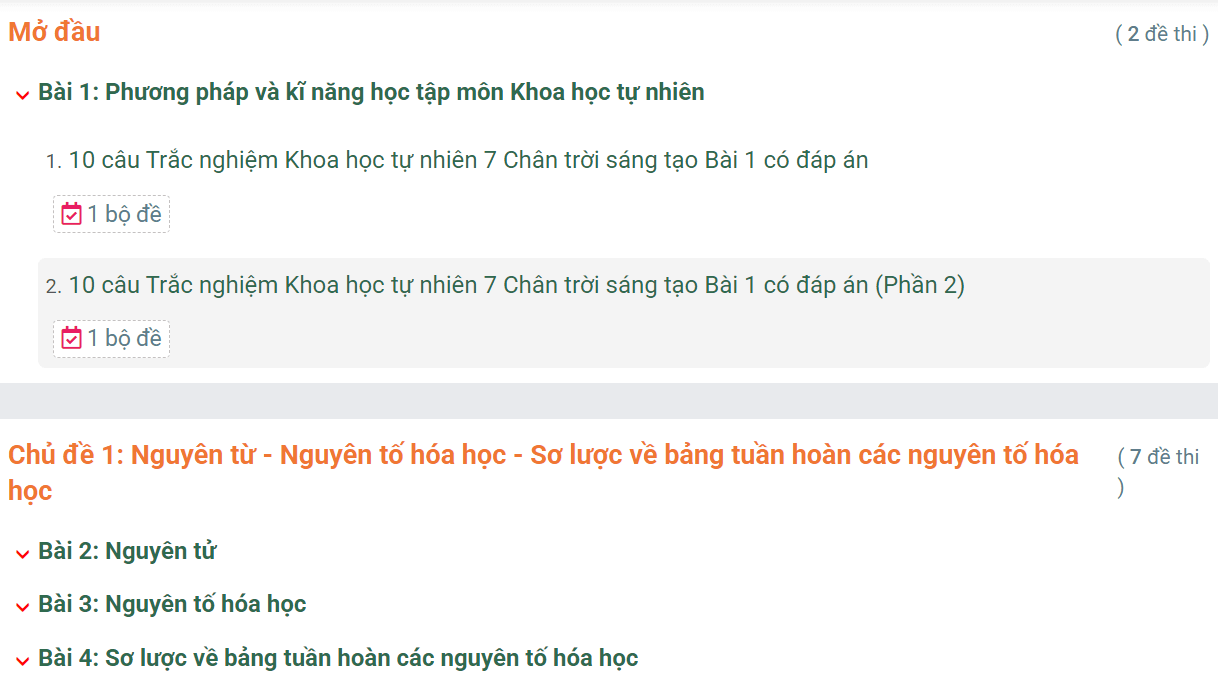 Học online Khoa học tự nhiên 7 Chân trời sáng tạo (hiệu quả nhất)