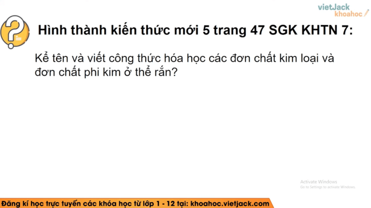 Học online Khoa học tự nhiên 7 Chân trời sáng tạo (hiệu quả nhất)