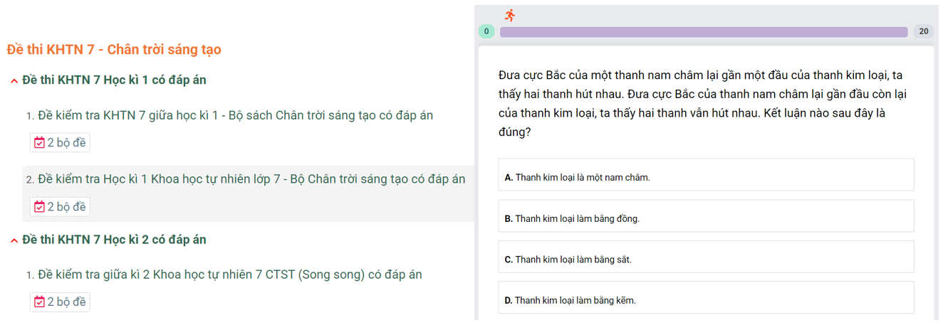 Học online Khoa học tự nhiên 7 Chân trời sáng tạo (hiệu quả nhất)