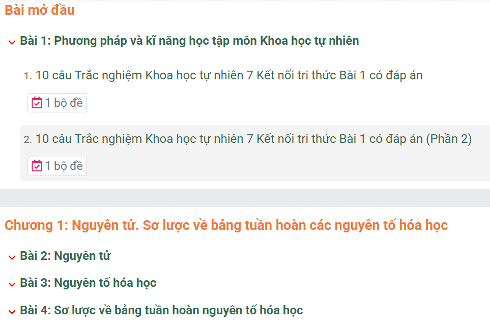 Học online Khoa học tự nhiên 7 Kết nối tri thức (hiệu quả nhất)