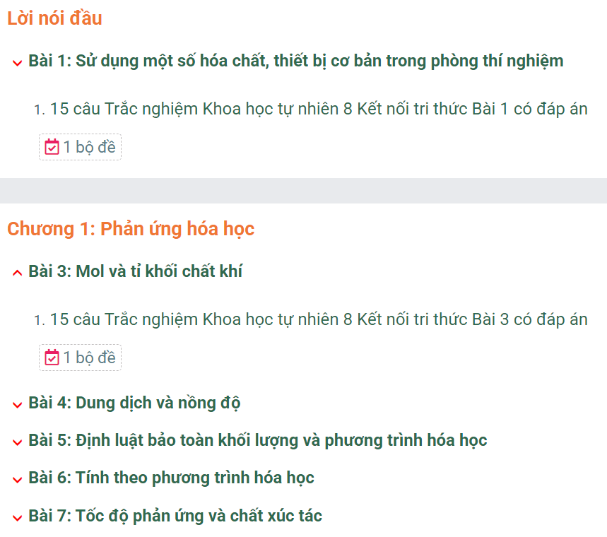 Học online Khoa học tự nhiên 8 Kết nối tri thức (hiệu quả nhất)