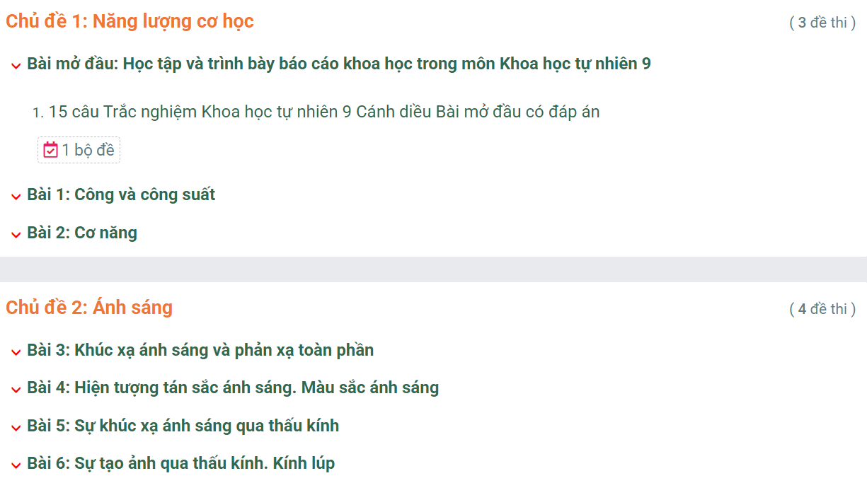 Học online Khoa học tự nhiên 9 Cánh diều (hiệu quả nhất)