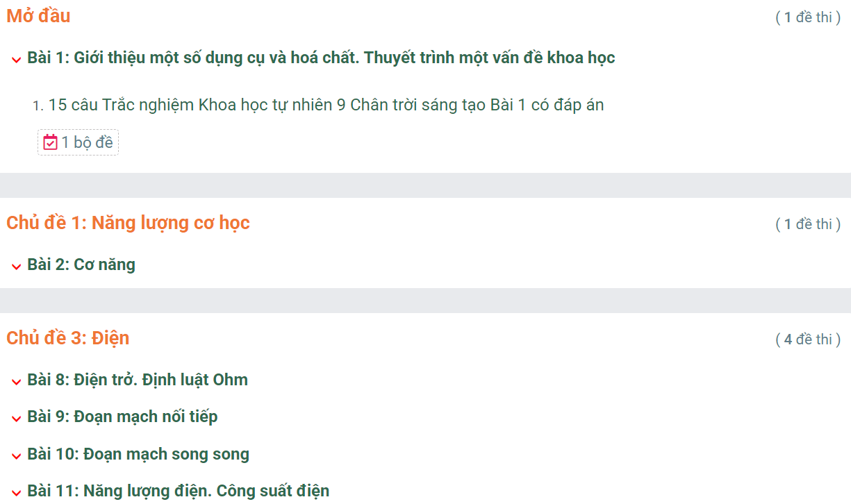 Học online Khoa học tự nhiên 9 Chân trời sáng tạo (hiệu quả nhất)