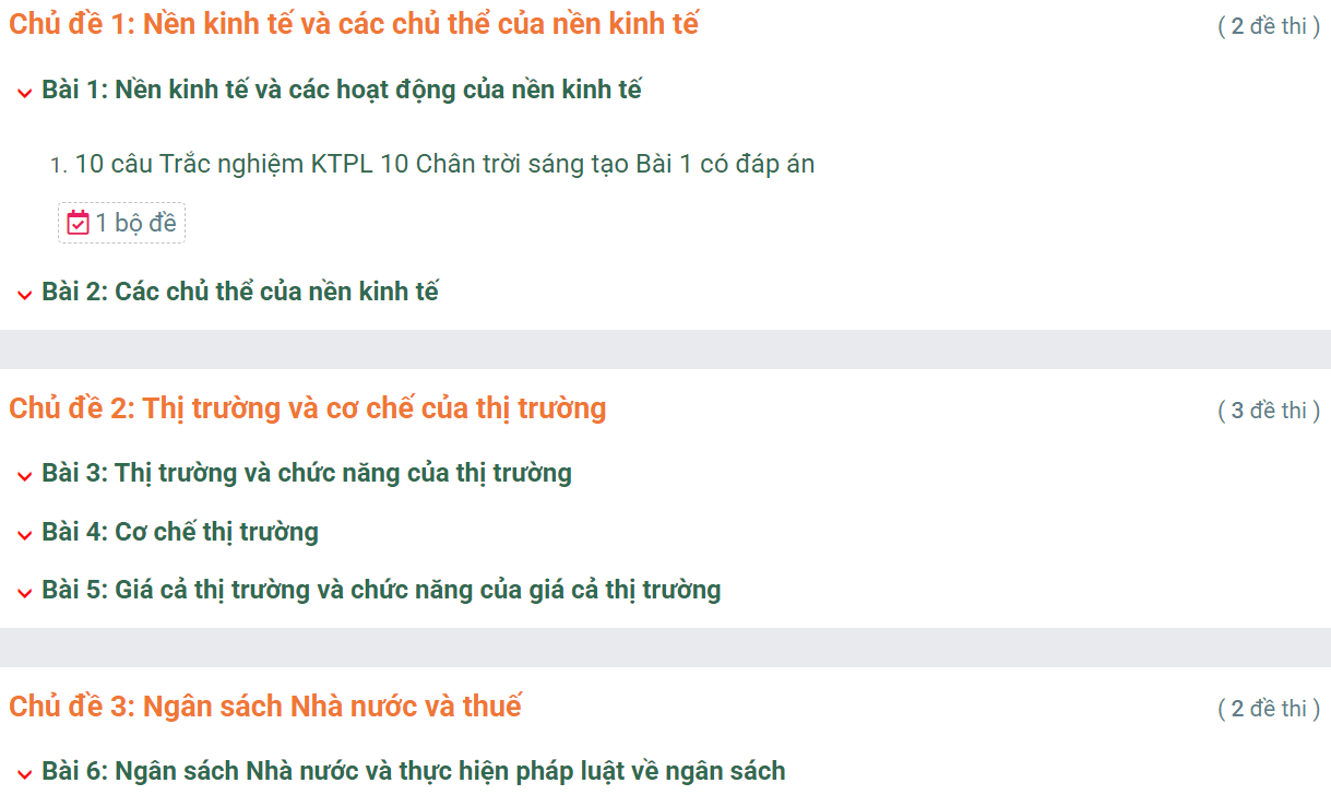 Học online Kinh tế và Pháp luật 10 Chân trời sáng tạo (hiệu quả nhất)