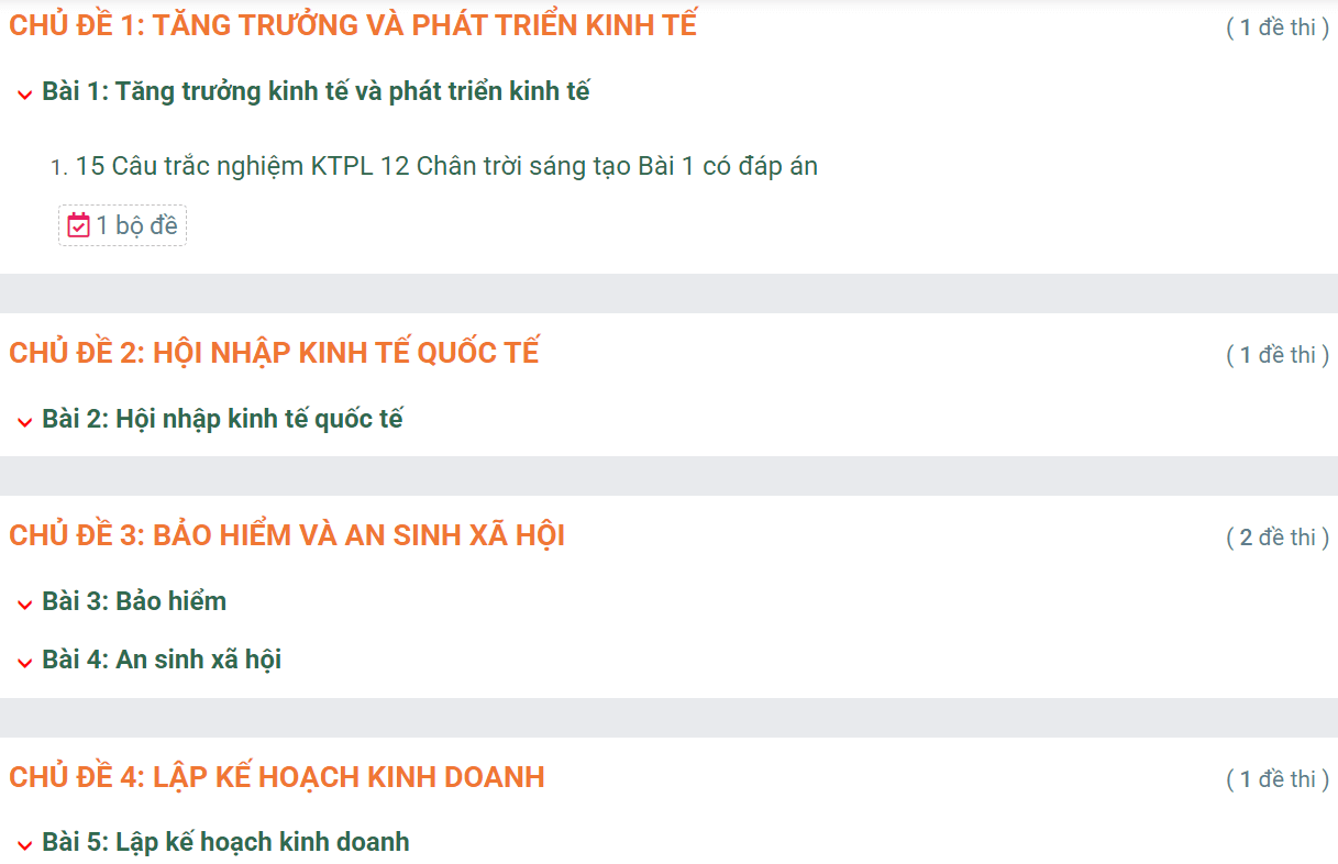 Học online Kinh tế và Pháp luật 12 Chân trời sáng tạo (hiệu quả nhất)