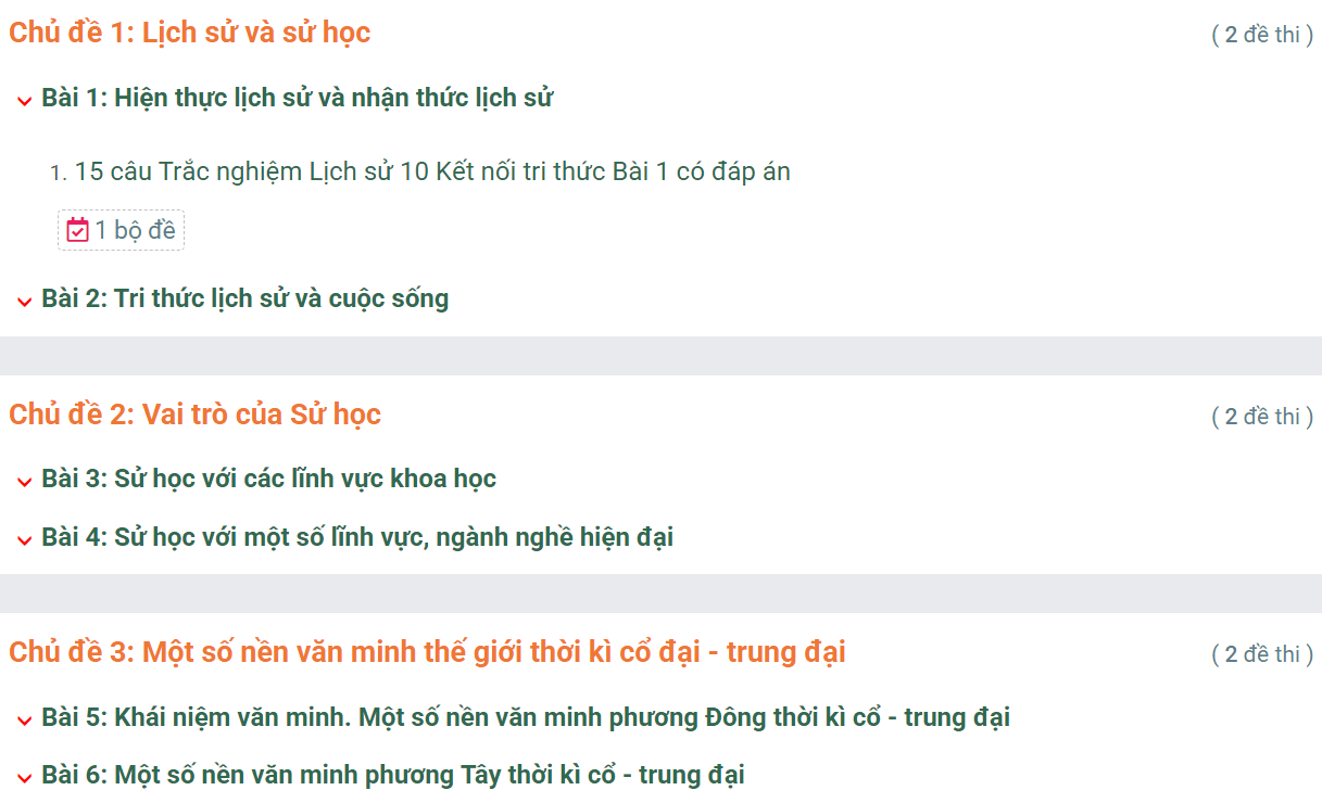 Học online Lịch Sử 10 Kết nối tri thức (hiệu quả nhất)