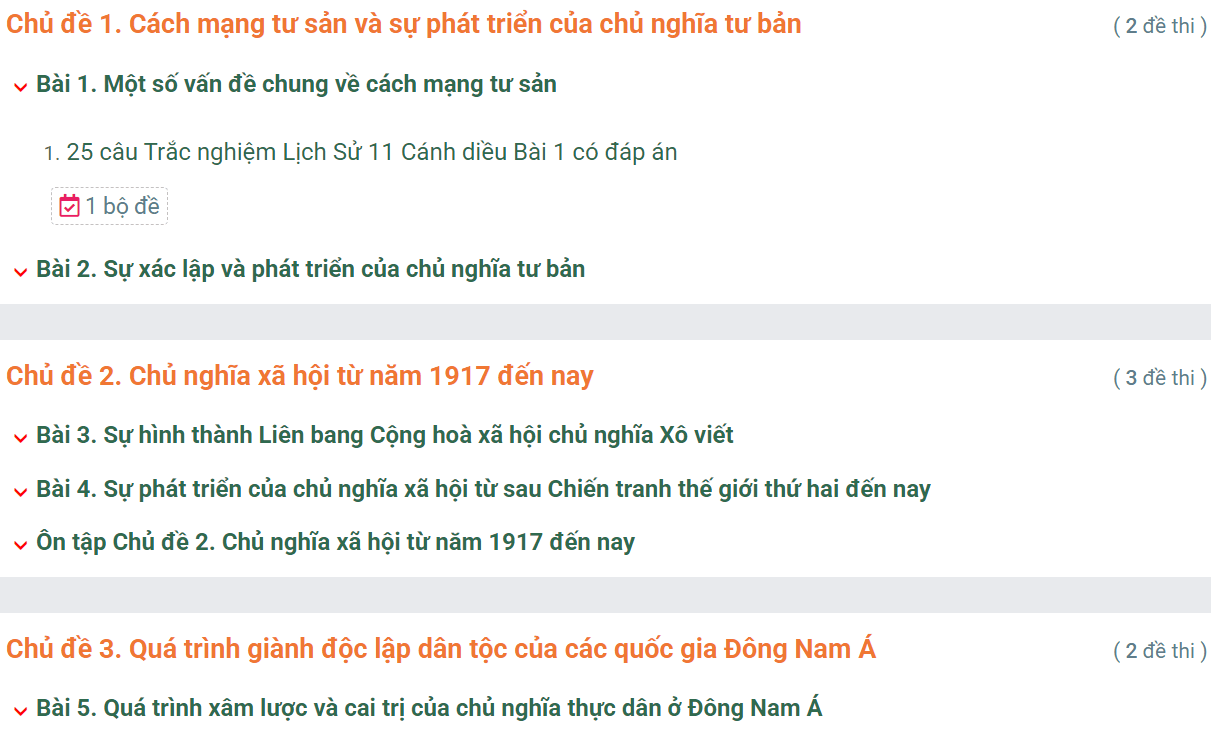 Học online Lịch Sử 11 Cánh diều (hiệu quả nhất)