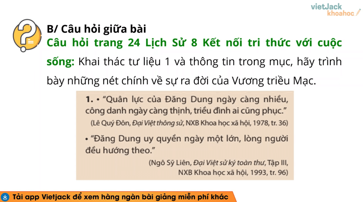 Học online Lịch Sử 8 Kết nối tri thức (hiệu quả nhất)