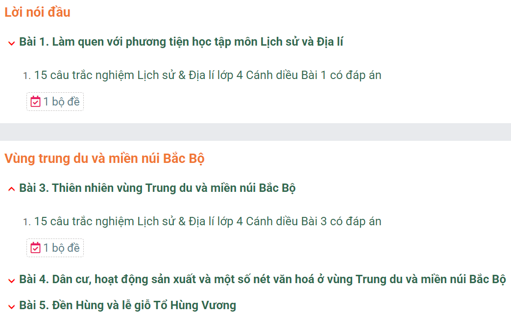 Học online Lịch Sử & Địa Lí lớp 4 Cánh diều (hiệu quả nhất)