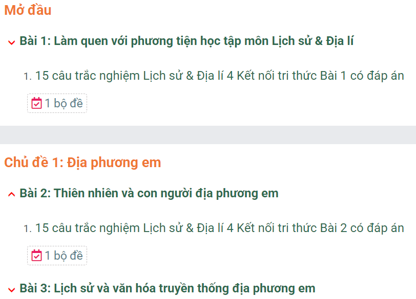 Học online Lịch Sử & Địa Lí lớp 4 Kết nối tri thức (hiệu quả nhất)