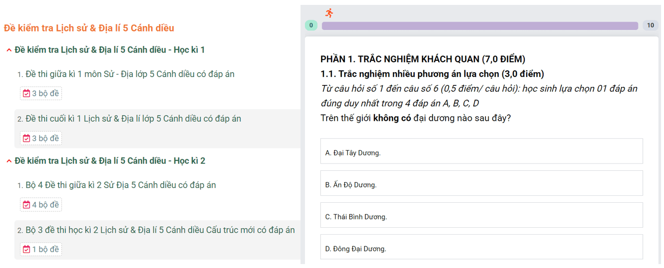Học online Lịch Sử & Địa Lí lớp 5 Cánh diều (hiệu quả nhất)