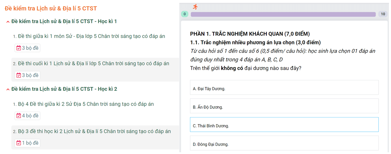 Học online Lịch Sử & Địa Lí lớp 5 Chân trời sáng tạo (hiệu quả nhất)