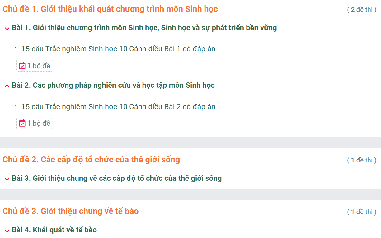 Học online Sinh học 10 Cánh diều (hiệu quả nhất)