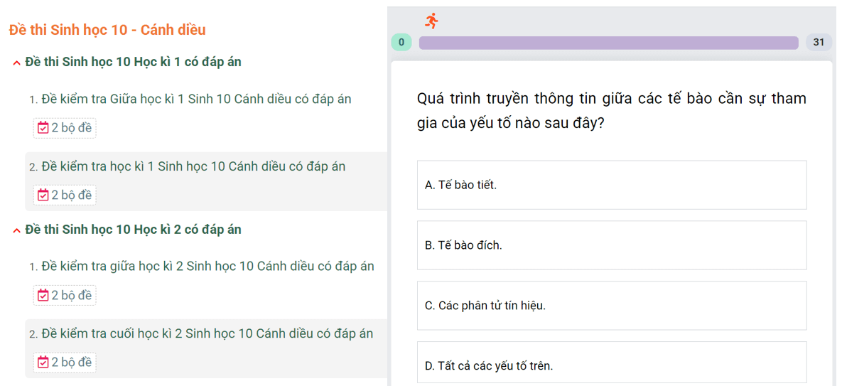 Học online Sinh học 10 Cánh diều (hiệu quả nhất)