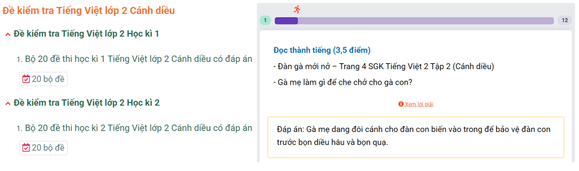 Học online Tiếng Việt lớp 2 Cánh diều (hiệu quả nhất)