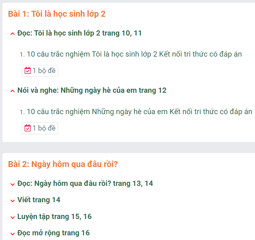 Học online Tiếng Việt lớp 2 Kết nối tri thức (hiệu quả nhất)