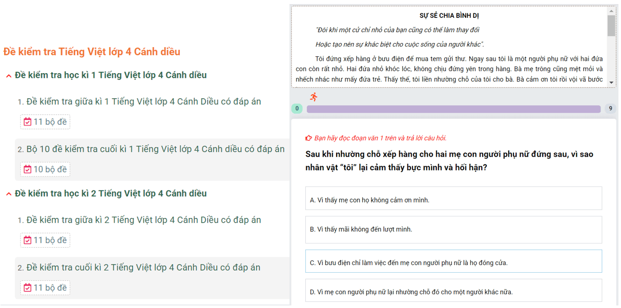 Học online Tiếng Việt lớp 4 Cánh diều (hiệu quả nhất)