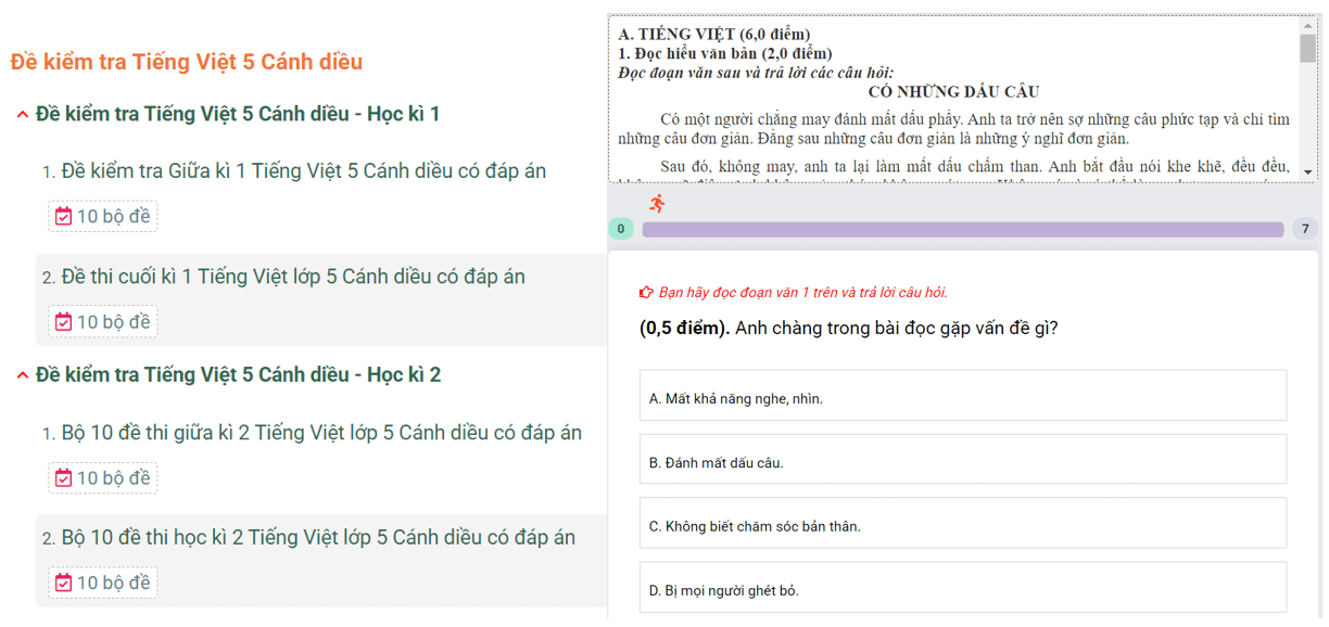 Học online Tiếng Việt lớp 5 Cánh diều (hiệu quả nhất)