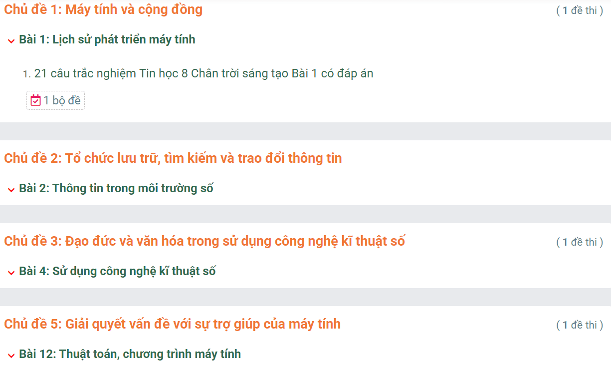 Học online Tin học 8 Chân trời sáng tạo (hiệu quả nhất)