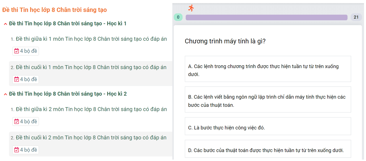 Học online Tin học 8 Chân trời sáng tạo (hiệu quả nhất)