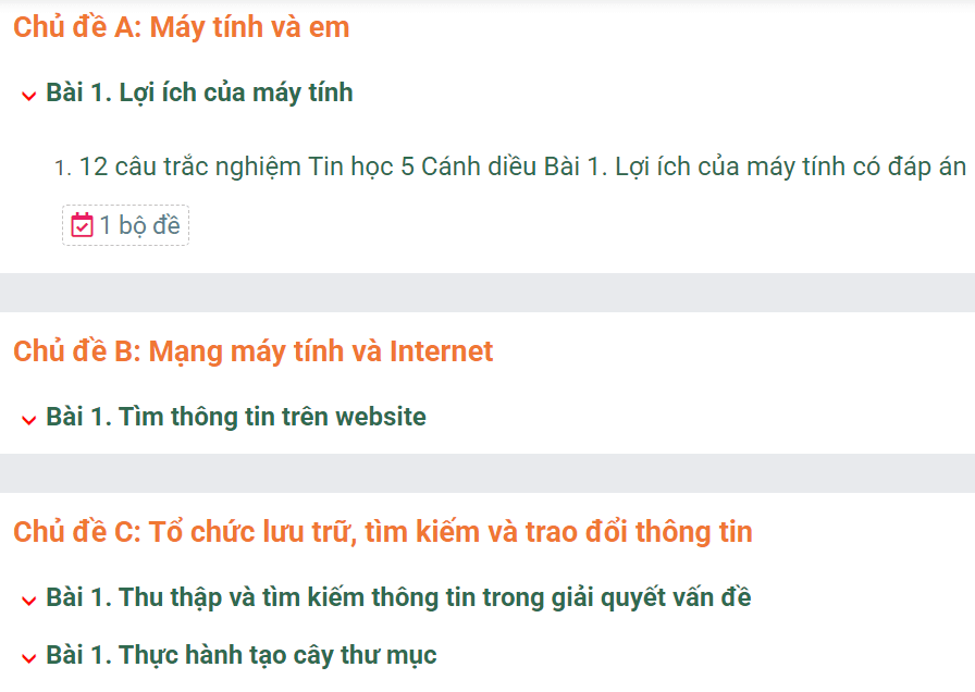 Học online Tin học lớp 5 Cánh diều (hiệu quả nhất)