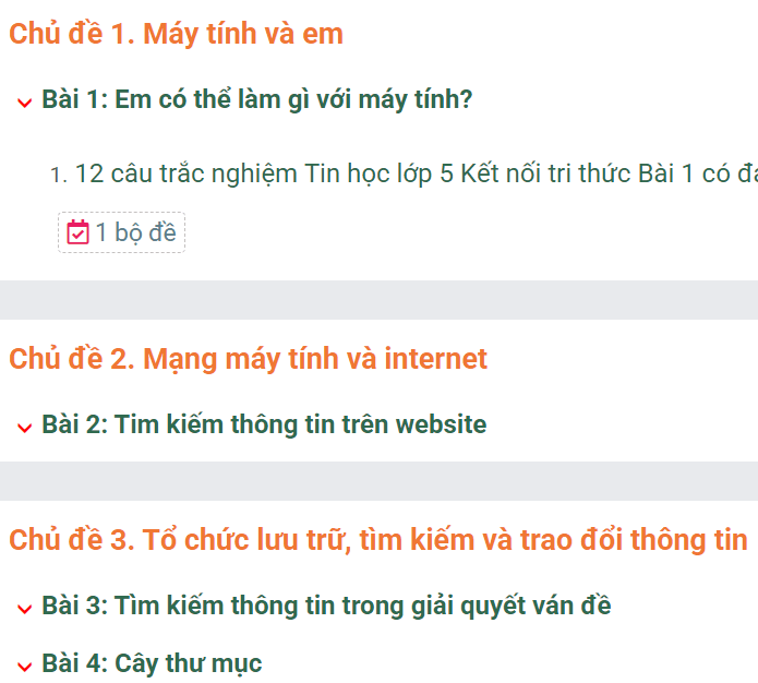 Học online Tin học lớp 5 Kết nối tri thức (hiệu quả nhất)