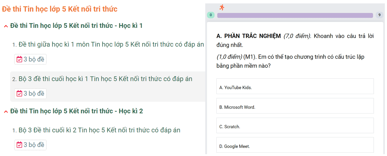 Học online Tin học lớp 5 Kết nối tri thức (hiệu quả nhất)