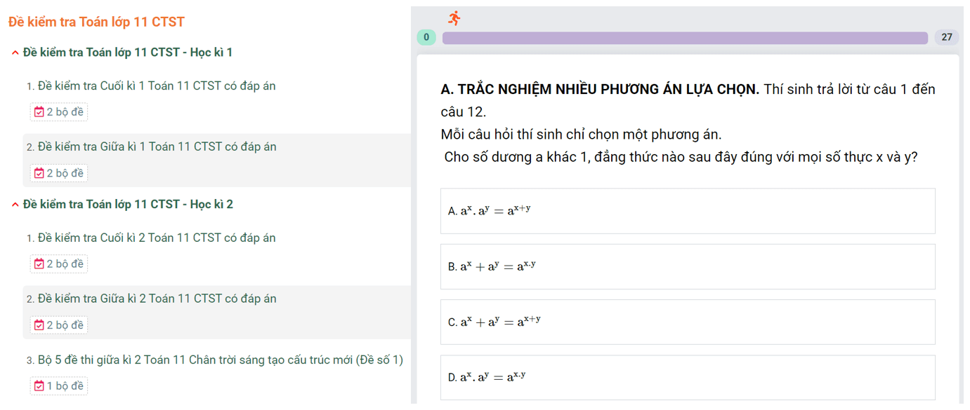 Học online Toán 11 Chân trời sáng tạo (hiệu quả nhất)