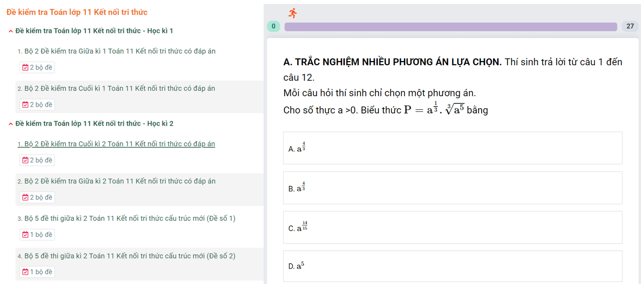 Học online Toán 11 Kết nối tri thức (hiệu quả nhất)