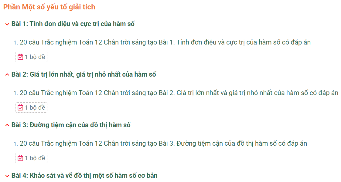 Học online Toán 12 Chân trời sáng tạo (hiệu quả nhất)